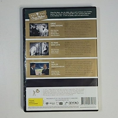 Great Expectations / To Paris With Love / The Quiller Memorandum (DVD, 3-Disc)