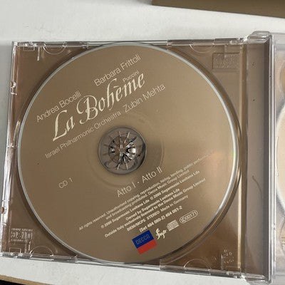 Andrea Bocelli & Barbara Frittoli – La Bohème (CD, 2000, 2-Disc)