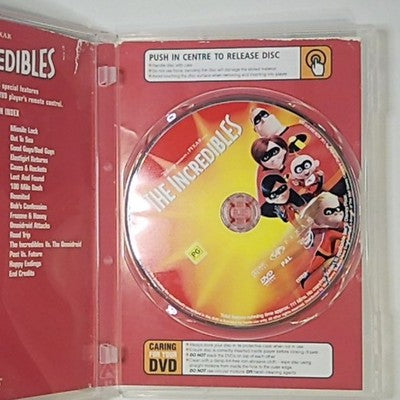 The Incredibles | Pixar Collection (DVD, 2004) Region 4