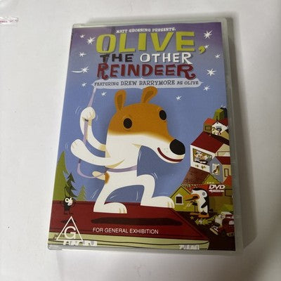 Olive the Other Reindeer (DVD, 1999) Drew Barrymore Region 4