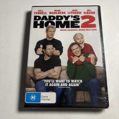 Daddy's Home 2 (DVD, 2017) Will Ferrell, Mel Gibson Region 4 *New Sealed*
