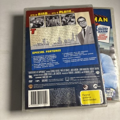 Adventures of Superman : Season 1 & 2 (DVD, 1952, 10-Disc) Region 4
