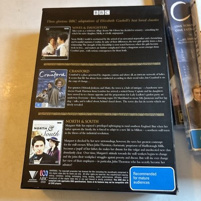 The Elizabeth Gaskell Collection DVD North & South, Wives & Daughters, Cranford