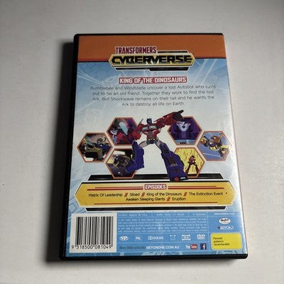 Transformers Cyberverse - King of the Dinosaurs (DVD, 2018) Region 4