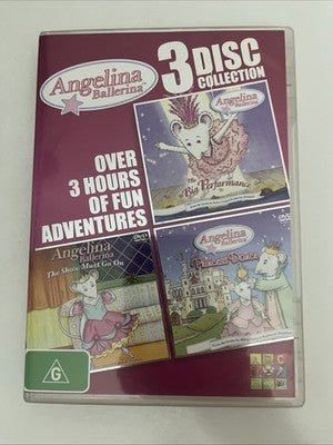 Angelina Ballerina: 3 Disc Collection : Over 3 Hours (DVD, 2001) Region 4