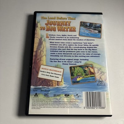 The Land before Time - Journey to Big Water : Vol 9 (DVD, 2002) Region 4,2 NEW