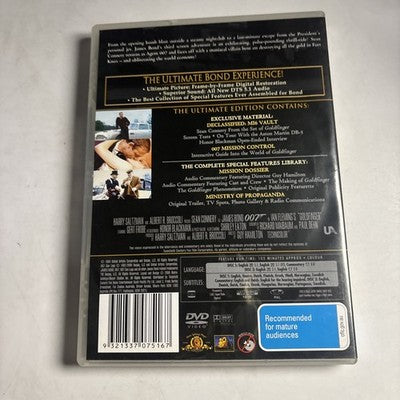 Goldfinger (Ultimate Edition, DVD, 1964) Region 4 NEW