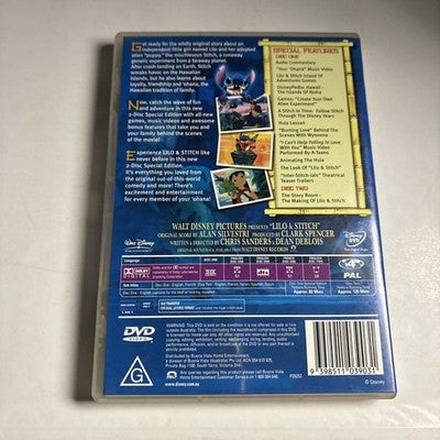 Lilo & Stitch (Special Edition, DVD, 2001) Region 4