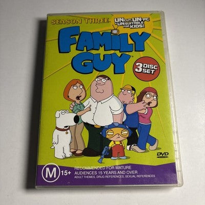 Family Guy : Season 3 (DVD, 2001) Region 4