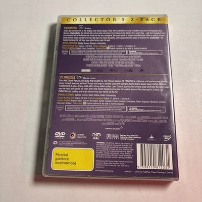 Enchanted / Ice Princess (DVD, 2007) Amy Adams, James Marsden, Region 4