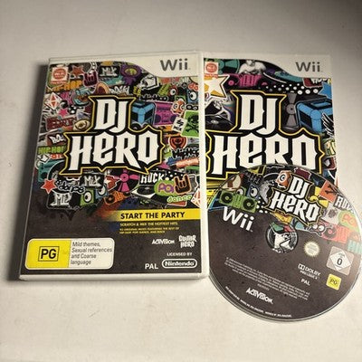 DJ Hero Nintendo Wii Manual PAL