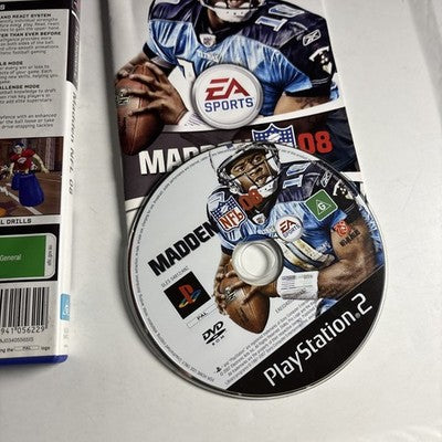 Madden NFL 08 Sony Playstation 2 PS2 PAL Complete