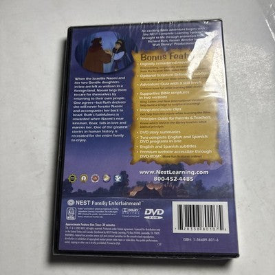The Animated Stories From The Bible: Ruth (DVD, 2005) All Regions *New Sealed*