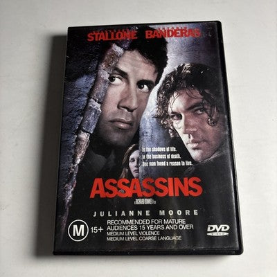 Assassins (DVD, 1995) Sylvester Stallone, Antonio Banderas Region 4