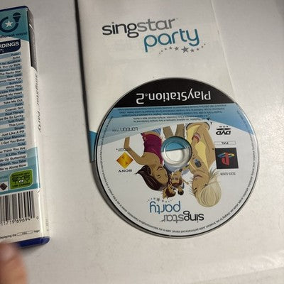 Singstar Party (Playstation 2 PS2, 2004) Complete with manual PAL