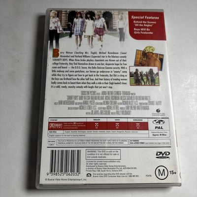 Sorority Boys (DVD, 2002) Melissa Sagemiller, Barry Watson, Region 4