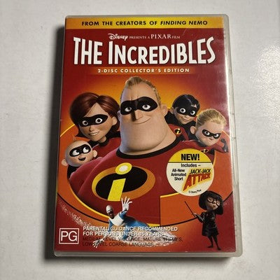 The Incredibles (DVD, 2004) Samuel L Jackson, Craig T. Nelson, Region 4