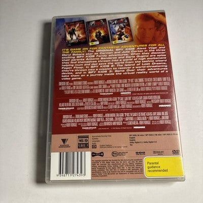 Spy Kids / Spy Kids 2 / Spy Kids 3 Game Over (DVD, 2012, 3-Disc) Region 4