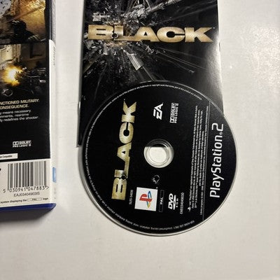 Black PS2 Sony Playstation 2 PAL Manual