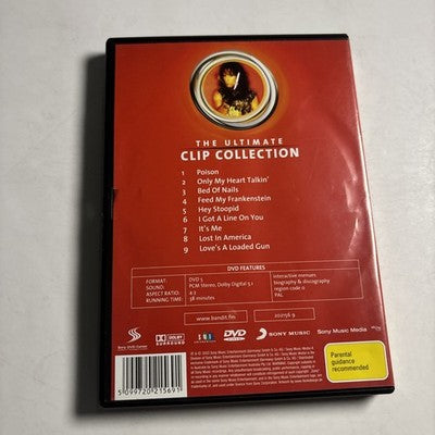 Alice Cooper - The Ultimate Clip Collection (DVD, 2003) All Regions