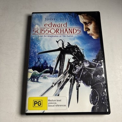 Edward Scissorhands (DVD, 1990) Johnny Depp Region 4