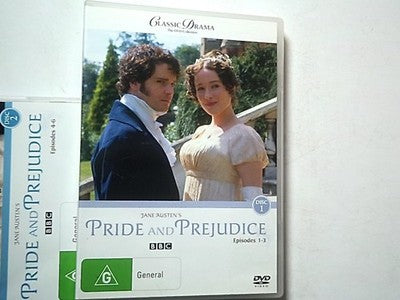 Jane Austen's Pride and Prejudice (DVD, 1995) Region 4,2