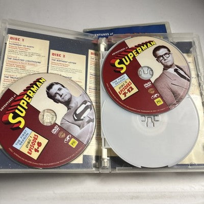 Adventures of Superman : Season 1 & 2 (DVD, 1952, 10-Disc) Region 4