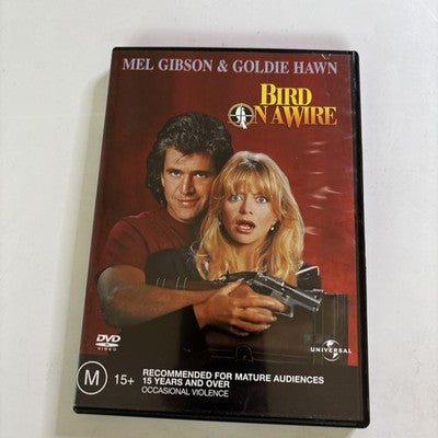 Bird on a Wire (DVD, 1990) Mel Gibson, Goldie Hawn Region 4,2 NEW