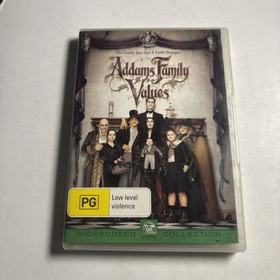 The Addams Family Values (DVD, 1993) Raul Julia, Anjelica Huston Region 4 NEW
