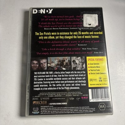 The Filth and the Fury - A Sex Pistols Story (DVD, 1999) All Regions