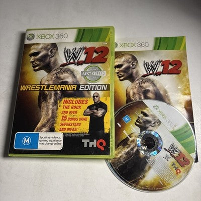 WWE 12 - WrestleMania Edition Xbox 360 Manual PAL