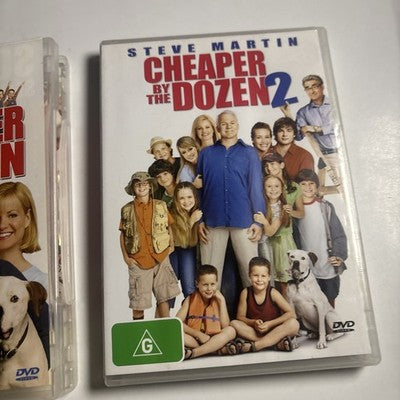 Cheaper by the Dozen 1 & 2 (DVD, 2-Disc) Steve Martin Region 4