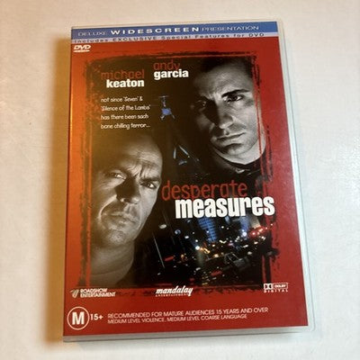 Desperate Measures (DVD, 1997) Andy Garcia, Michael Garcia Region 4 NEW
