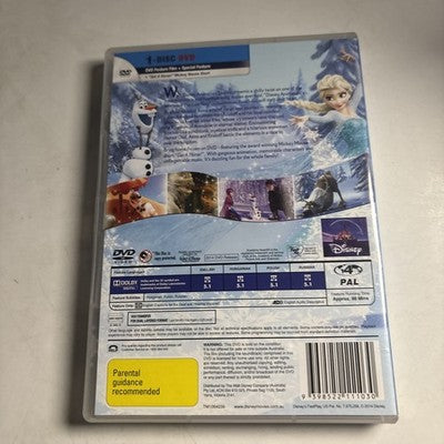 Frozen (DVD, 2013) Kristen Bell, Chris Williams, Jonathan Groff Disney Region 4