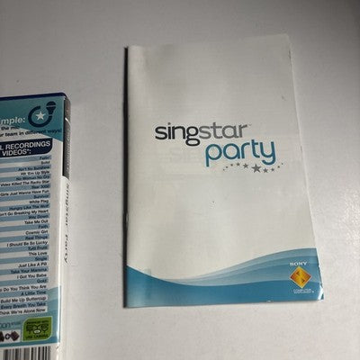 Singstar Party (Playstation 2 PS2, 2004) Complete with manual PAL
