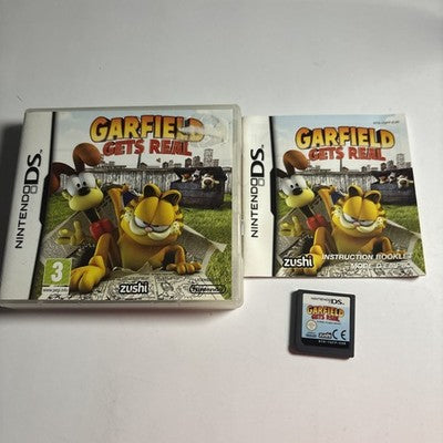 Garfield Gets Real Nintendo DS Game + Manual (2009) Complete