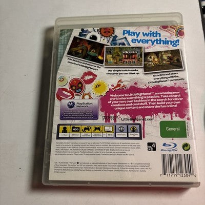LittleBigPlanet (Sony PlayStation 3, 2008) - Includes Manual
