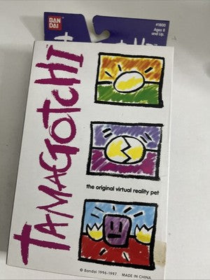 Bandai Tamagotchi 1997 Boxed Purple & Pink Japan Electronic Portable Pet NEW