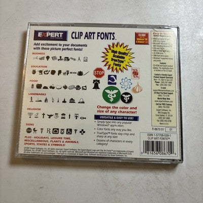 Clip Art Fonts PC CDROM