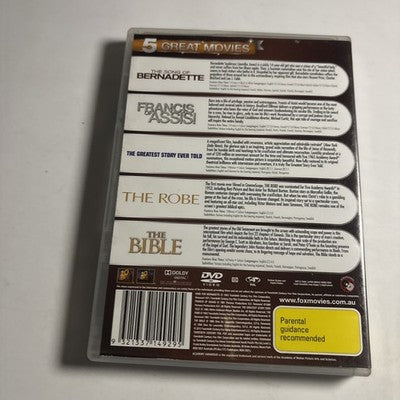 Robe / Bible / Songs of Bernadette / Francis of Assisi / Greatest Story Ever DVD