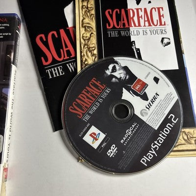 Scarface The World Is Yours PS2 Sony Playstation 2 Game PAL Complete W Manual