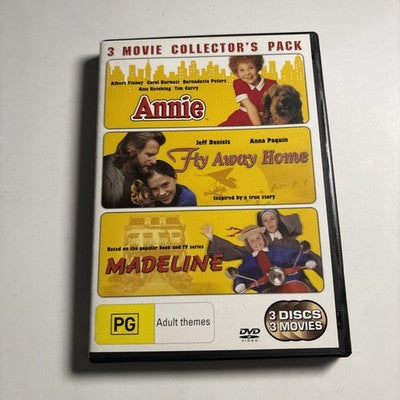 Annie / Madeline / Fly Away Home (DVD, 1981) Region 4 NEW