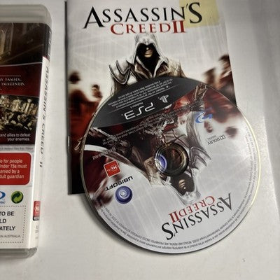 Assassin's Creed II (Sony PlayStation 3, 2009) PS3 Manual