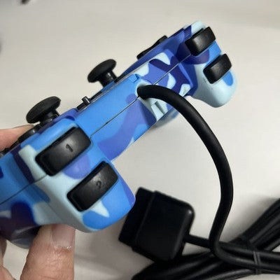 Hori Analog Sindou Pad 2 Controller Blue Camoflage for Sony PlayStation 1 & 2