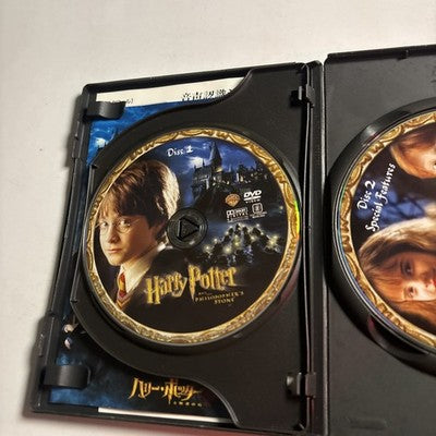 Harry Potter and the Philosopher's Stone (DVD, 2001, 2-Disc) Japan Region 2