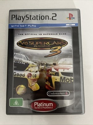V8 Supercars Australia 3 Sony PlayStation 2 PAL Racing Game