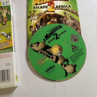 Madagascar Escape 2 Africa Nintendo Wii Compete With Manual - PAL