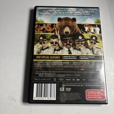 Super Troopers 2 (DVD, 2018) Paul Soter, Clifton Collins Jr., Region 4 NEW