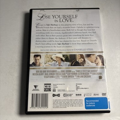 Danielle Steel's Safe Harbour (DVD, 2007) Brad Johnson, Melissa Gilbert Region 4