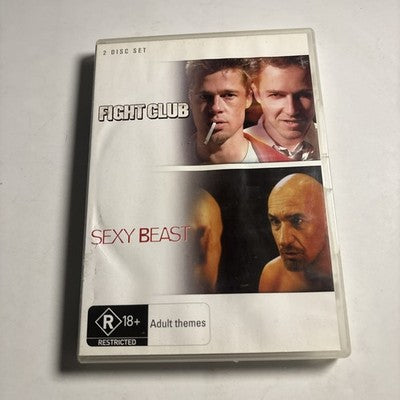 Fight Club / Sexy Beast (DVD, 1999) Brad Pitt Region 4